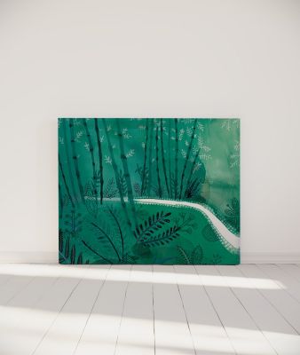 Tête de lit déhoussable Forêt 140x110 cm