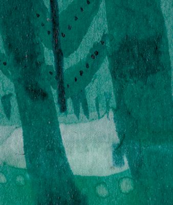 Tête de lit déhoussable Forêt 140x110 cm