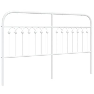 Tête de lit de remplacement métal blanc 150 cm vidaXL