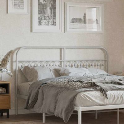 Tête de lit de remplacement métal blanc 150 cm vidaXL