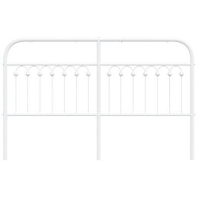 Tête de lit de remplacement métal blanc 150 cm vidaXL