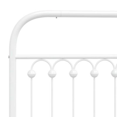 Tête de lit de remplacement métal blanc 150 cm vidaXL
