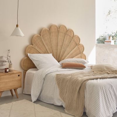 Tête de lit en rotin et cannage 180 cm Berah Getah Romy