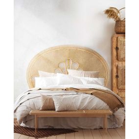 Tête de lit en rotin tressé - Uniqka