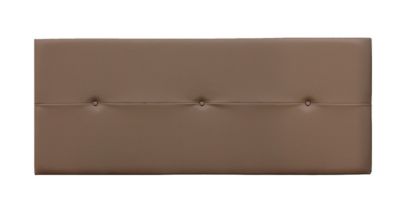 Tête de lit en simili-cuir coloris Marron chocolat - longueur 160 x profondeur 4 x hauteur 55 cm