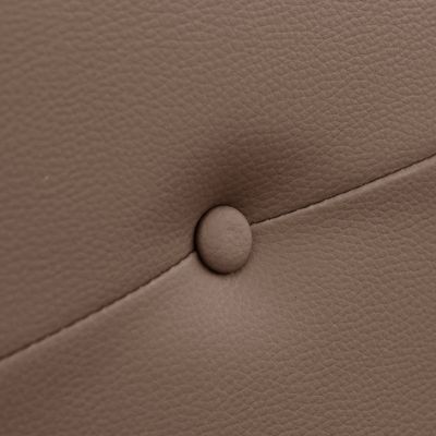 Tête de lit en simili-cuir coloris Marron chocolat - longueur 160 x profondeur 4 x hauteur 55 cm