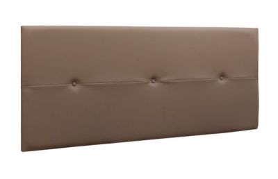 Tête de lit en simili-cuir coloris Marron chocolat - longueur 160 x profondeur 4 x hauteur 55 cm
