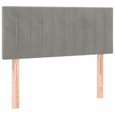 Tête de lit Gris clair 90x5x78/88 cm Velours vidaXL