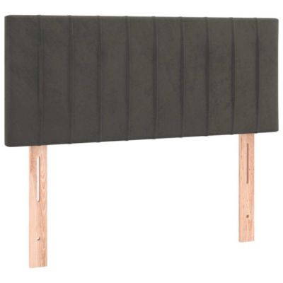 Tête de lit Gris foncé 90x5x78/88 cm Velours vidaXL