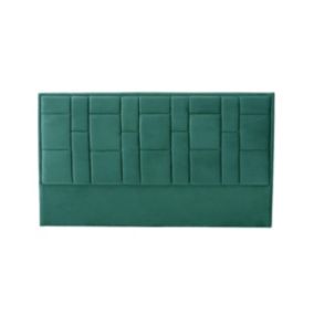 Tête de lit HERMINE - 140 cm - Velours - Vert