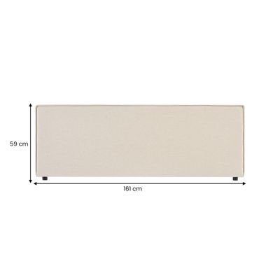IDIMEX Tête de lit ELOWA 160 sur pieds, en tissu pas cher