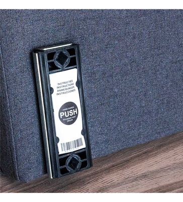 Tête de lit largeur 160 x 80 cm tissu couleur Gris sombre