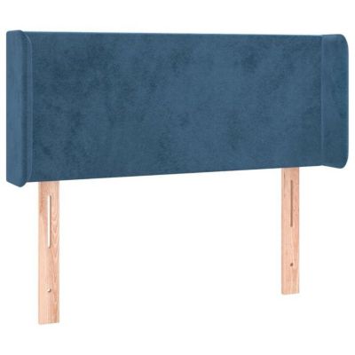 Tête de lit à LED Bleu foncé 83x16x78/88 cm Velours vidaXL