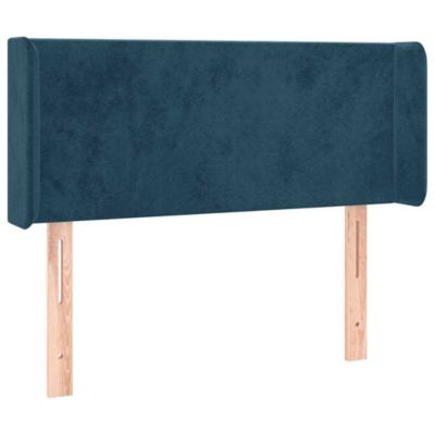 Tête de lit à LED Bleu foncé 83x16x78/88 cm Velours vidaXL