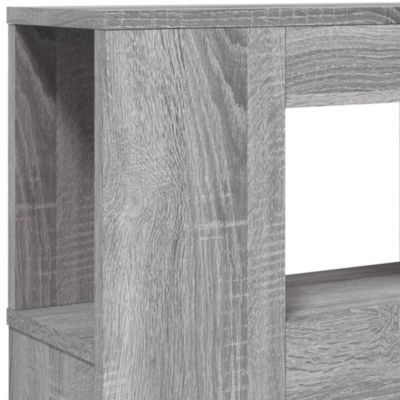 VIE Armoire tête de lit avec LED sonoma gris 140x16,5x103,5 cm VE017