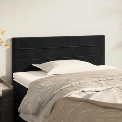 Tête de lit Noir 90x5x78/88 cm Velours vidaXL