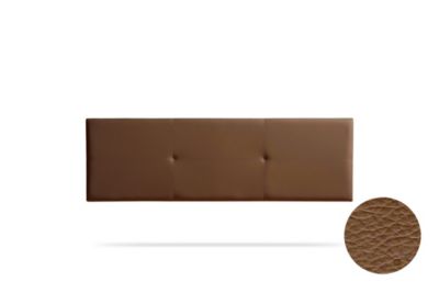 Tête de Lit Tapisée ALMA Simili cuir 115x50x5 cm - Marron - Moonia