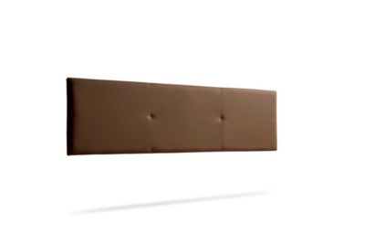 Tête de Lit Tapisée ALMA Simili cuir 115x50x5 cm - Marron - Moonia