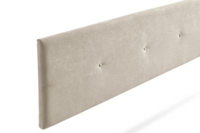 Tête de Lit Tapisée NAPOLI Aqualine 90x50x5 cm - Beige Toast - Moonia