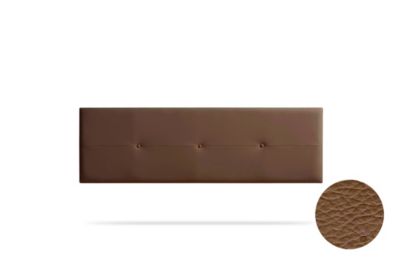 Tête de Lit Tapisée NAPOLI Simili cuir 170x50x5 cm - Marron - Moonia