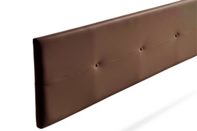 Tête de Lit Tapisée NAPOLI Simili cuir 170x50x5 cm - Marron - Moonia