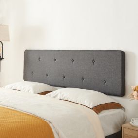 Tête de lit Tokke 140 x 52 cm gris en.casa