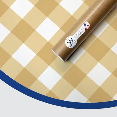 Tête de lit - Vichy - intissé 225g/m² - pré-encollé - Jaune - 110x140cm