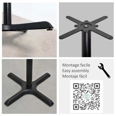 Table 70x70cm - modèle Dina caldeira - Restootab