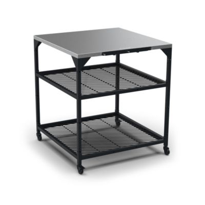 Table acier en carbone taille large L.80 x l.80 x H.90 cm Ooni
