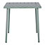 Table acier mat vert laurier L.76.6 x l.76 x H.75cm Lithari GoodHome