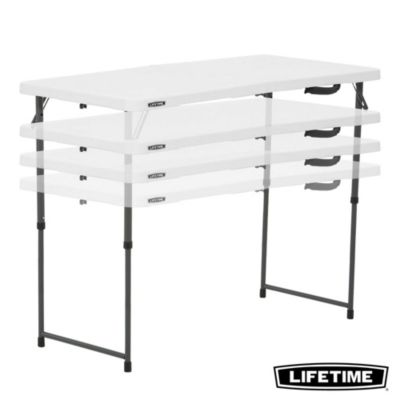 Table Ajustable en Hauteur et Pliante (122 cm) LIFETIME 4428
