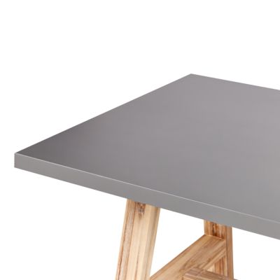 Table avec banc TONNARE Béton 200x100x75 cm Gris