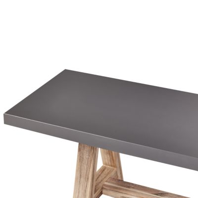Table avec banc TONNARE Béton 200x100x75 cm Gris