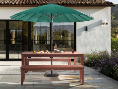 Table avec banc TUSCANIA Bois d'eucalyptus 180x100x73 cm Bois foncé