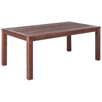 Table avec banc TUSCANIA Bois d'eucalyptus 180x100x73 cm Bois foncé