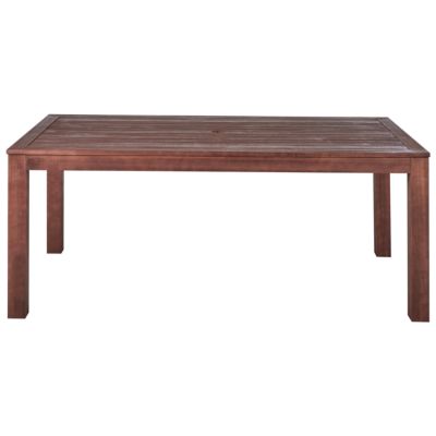 Table avec banc TUSCANIA Bois d'eucalyptus 180x100x73 cm Bois foncé