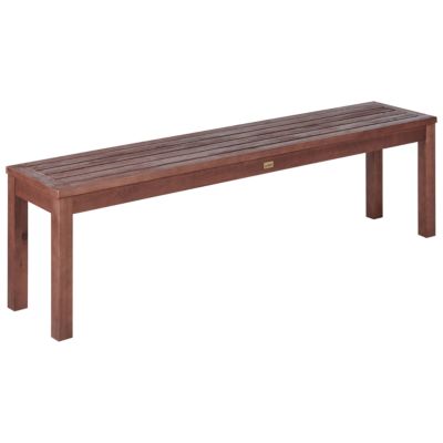 Table avec banc TUSCANIA Bois d'eucalyptus 180x100x73 cm Bois foncé