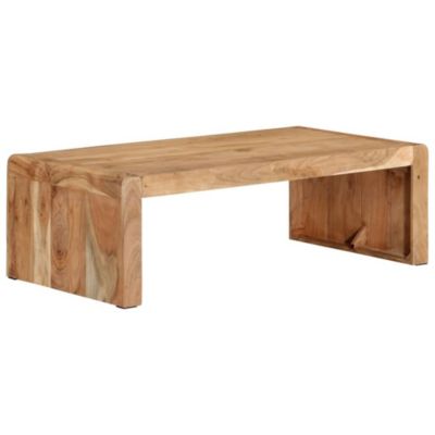 Table basse 110x55x35 cm bois massif d'acacia vidaXL