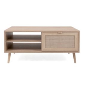 Table Basse 2 Niches L100 cm - Impression Rotin - BALI