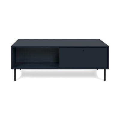 Table basse 2 tiroirs et 2 niches  bleu royal L110 cm - BOGOTA