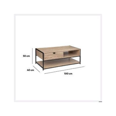 Table basse "Aliaj" effet chêne naturel - 5five