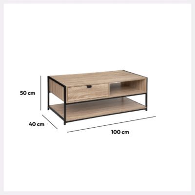 Table basse "Aliaj" effet chêne naturel - 5five