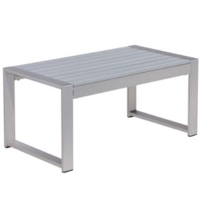 Table basse Aluminium Gris clair SALERNO