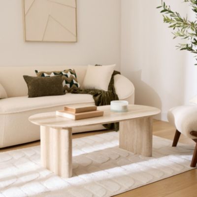 Table basse "Anaya" beige 120x60x40cm