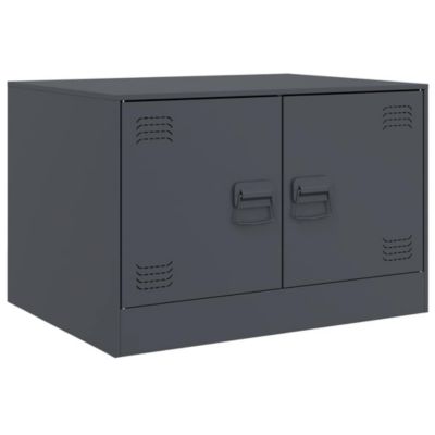 Table basse anthracite 67x50x44 cm acier vidaXL