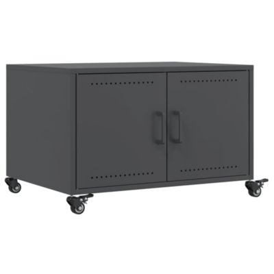 Table basse anthracite 68x50x43,5 cm acier vidaXL