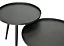 Table basse Antiparos acier inoxydable ⌀60cm gris anthracite