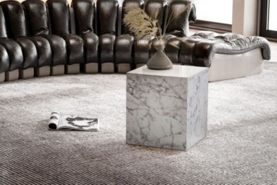 Table Basse Aspect Marbre 40 cm Table de Salon Carrée Moderne Brilliant FineBuy
