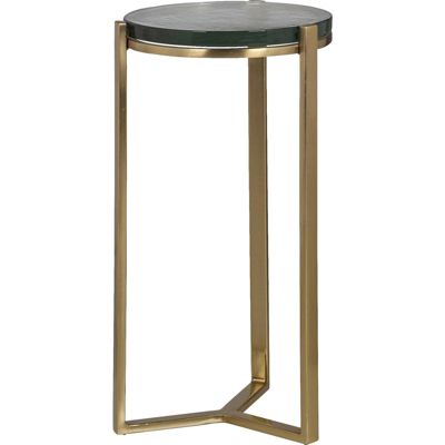 Table basse Aubrey 29 x 29 x 53 cm Noir et gris pierre