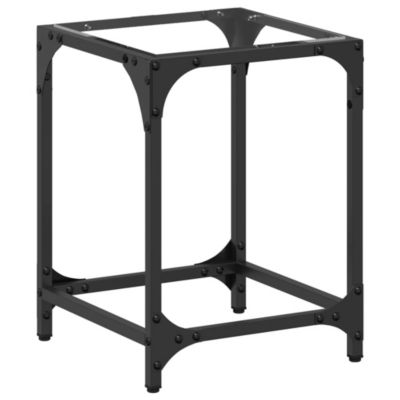 Table basse avec dessus en verre transparent 30x30x40 cm acier vidaXL